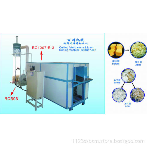 Quilted Fabric Waste & Foam Cutting Machine (BC1007-B-3)